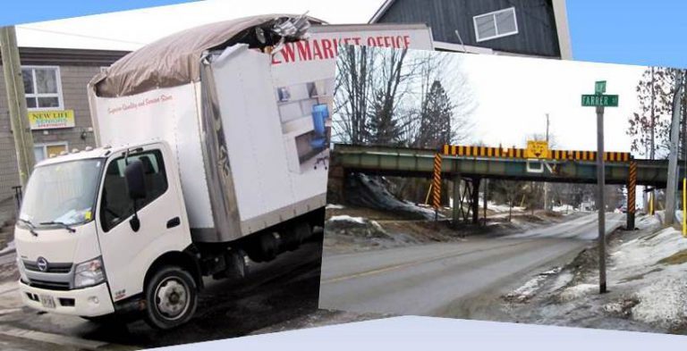 Low clearance creates big problems as truck allegedly clips CN overpass