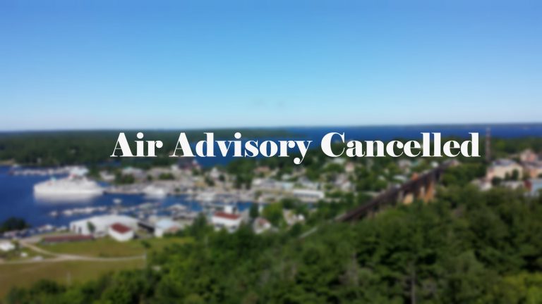 Poor Air Advisory Cancelled for Parry Sound – Rosseau – Kill Bear Park