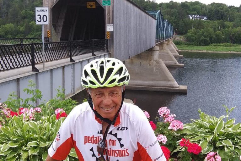 Biker finishes 8,000 km trip for Parkinson’s research