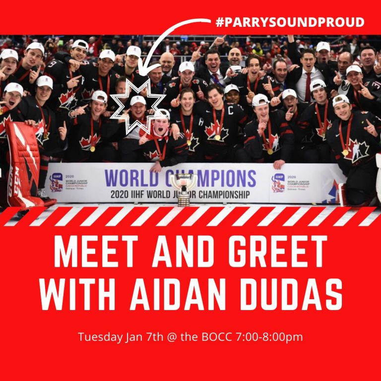 Team Canada’s Aidan Dudas to meet his fans