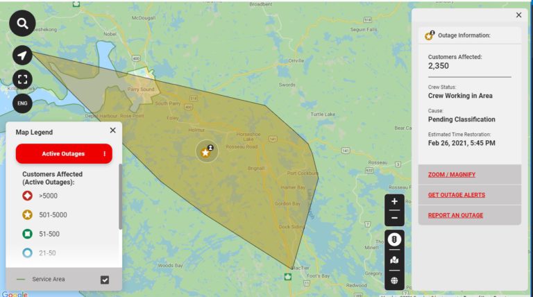 RESOLVED – Massive power outage affecting over 2k people in Seguin area