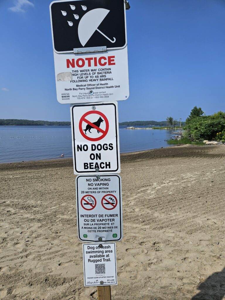 More New no smoking/vaping/dogs signs up at local beaches