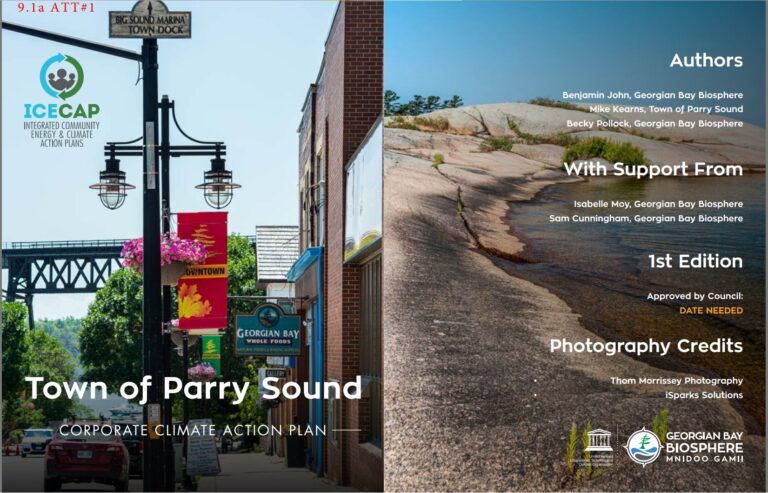 Parry Sound sets a dozen objectives for its Corporate Climate Action Plan
